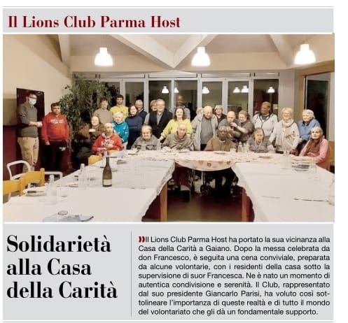 Solidarietà alla Casa della Carità - marzo 2023