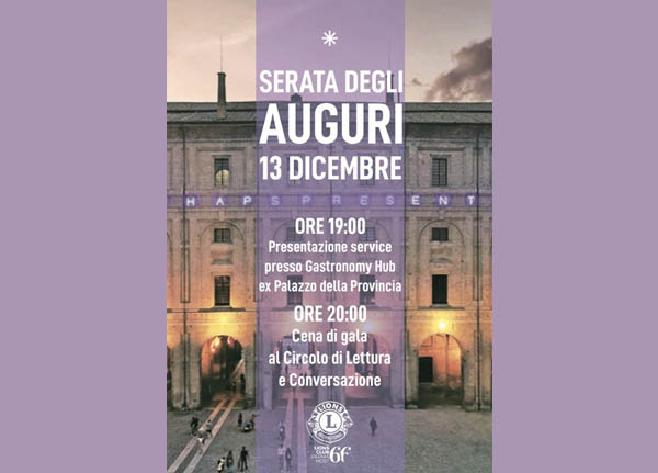 Presentazione dei Service e Cena degli Auguri di Natale 